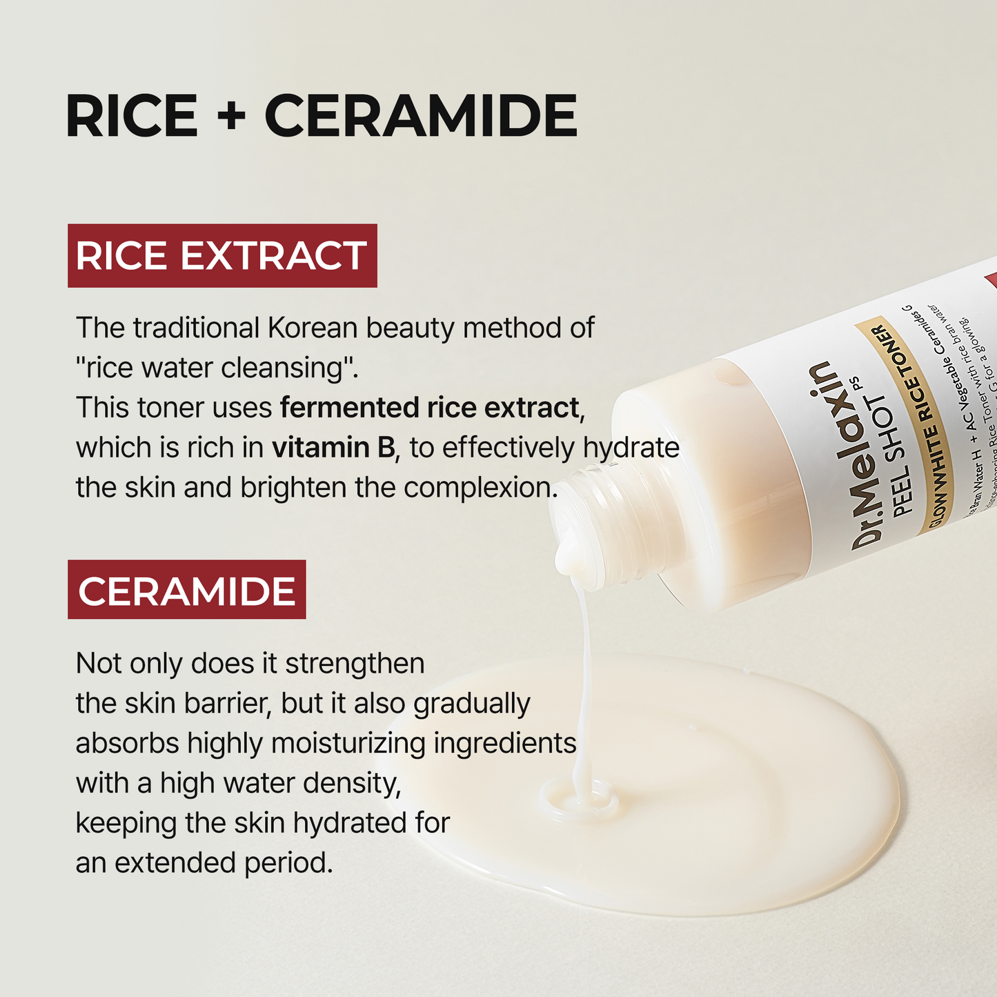 Rice Glow Toner Exfoliating Skin Brightening Treatment