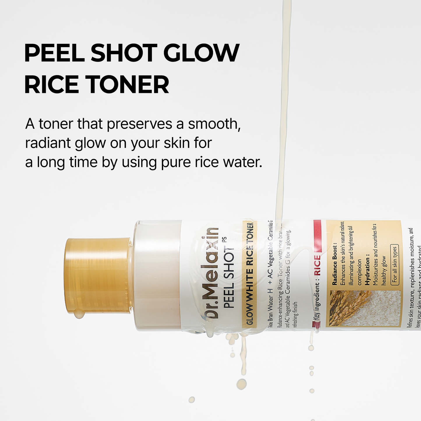 Rice Glow Toner Exfoliating Skin Brightening Treatment